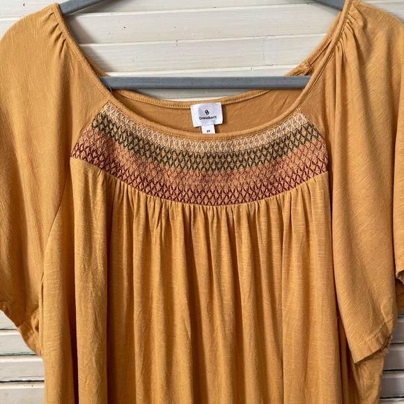 ⚡️5/$15⚡️ Dress Barn | Mustard Yellow Blouse | 2X - Picture 4 of 7